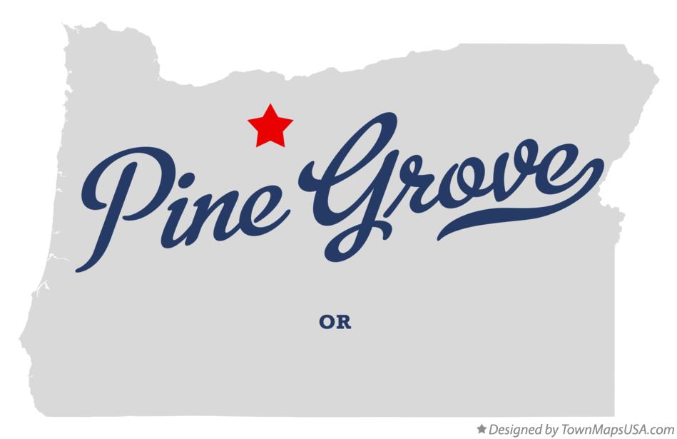 Map of Pine Grove Oregon OR