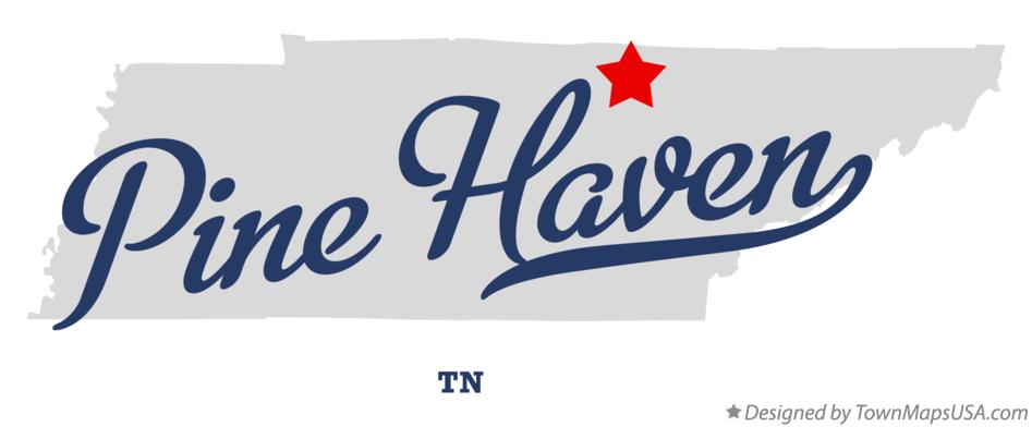 Map of Pine Haven Tennessee TN