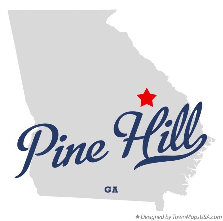 Map of Pine Hill Georgia GA