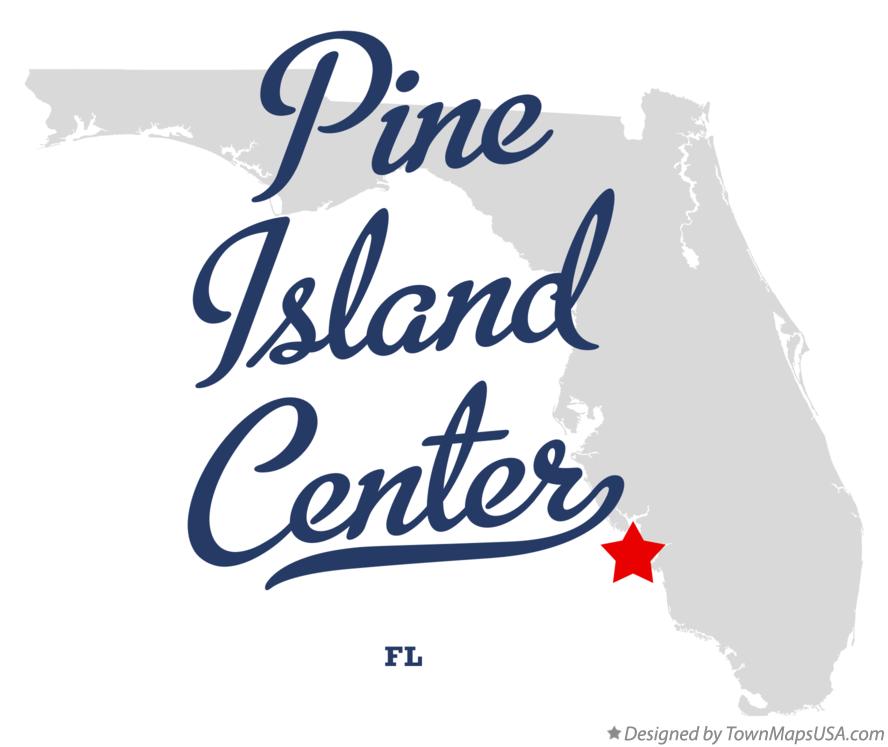 Map of Pine Island Center Florida FL