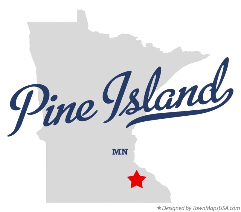 Map of Pine Island Minnesota MN