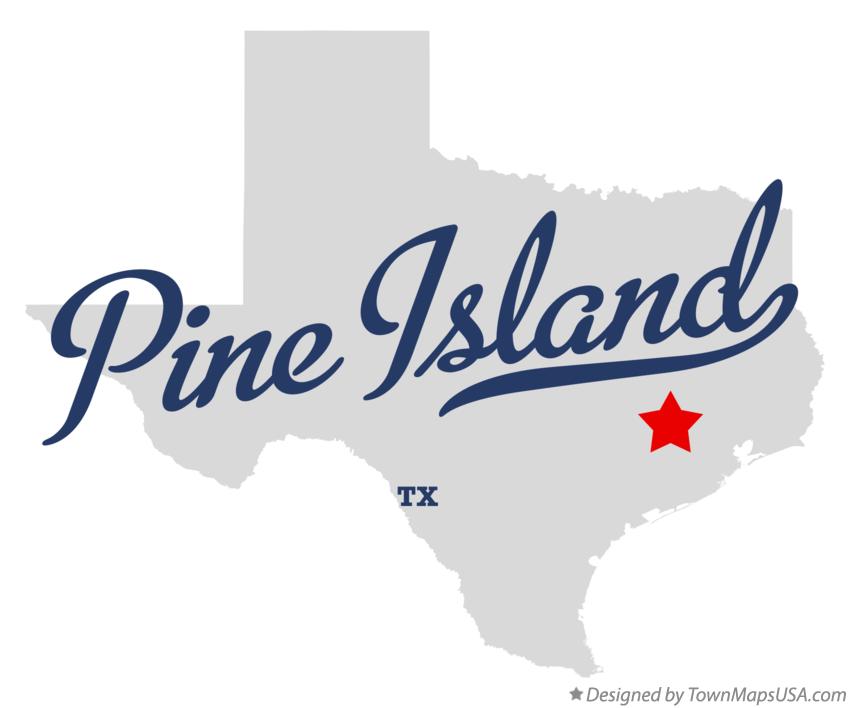 Map of Pine Island Texas TX