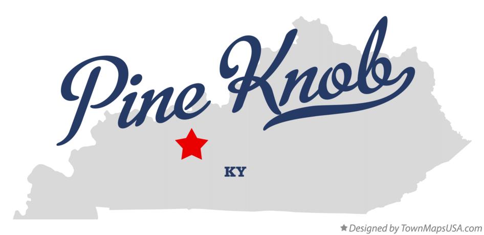 Map of Pine Knob Kentucky KY