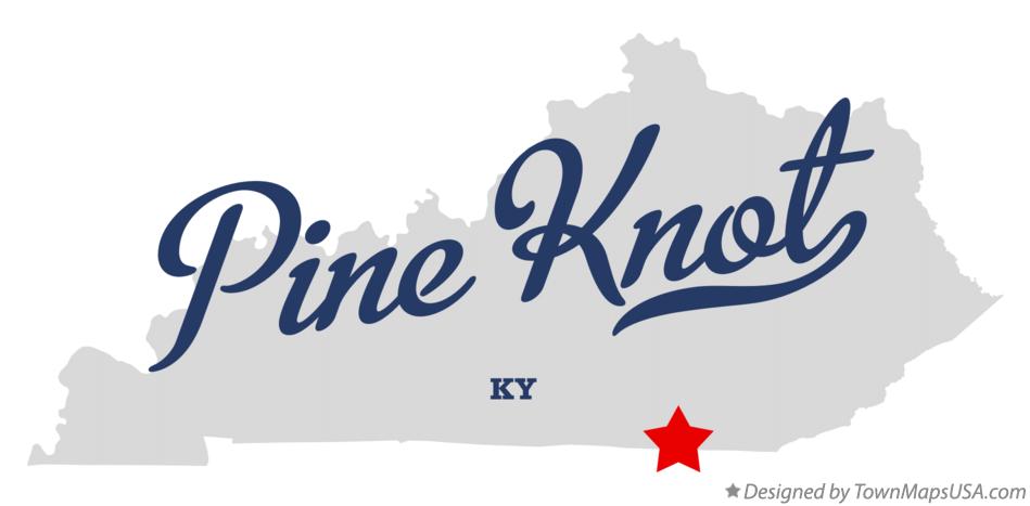 Map of Pine Knot Kentucky KY