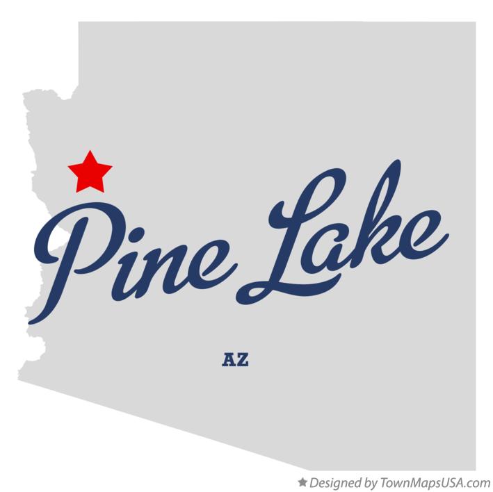 Map of Pine Lake Arizona AZ