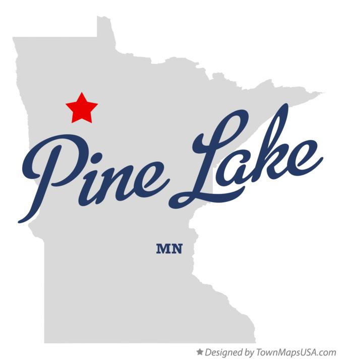 Map of Pine Lake Minnesota MN