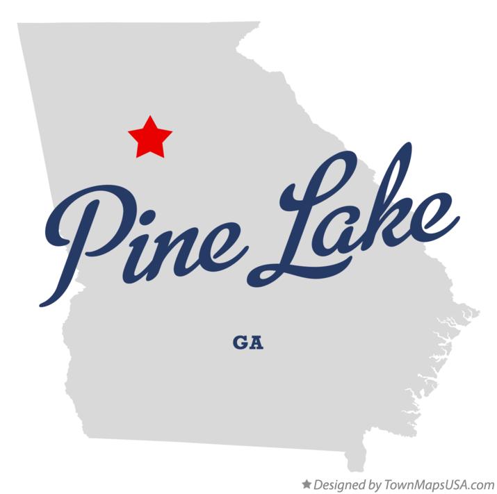 Map of Pine Lake Georgia GA
