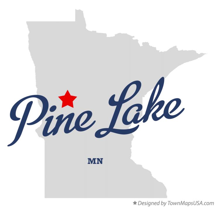 Map of Pine Lake Minnesota MN
