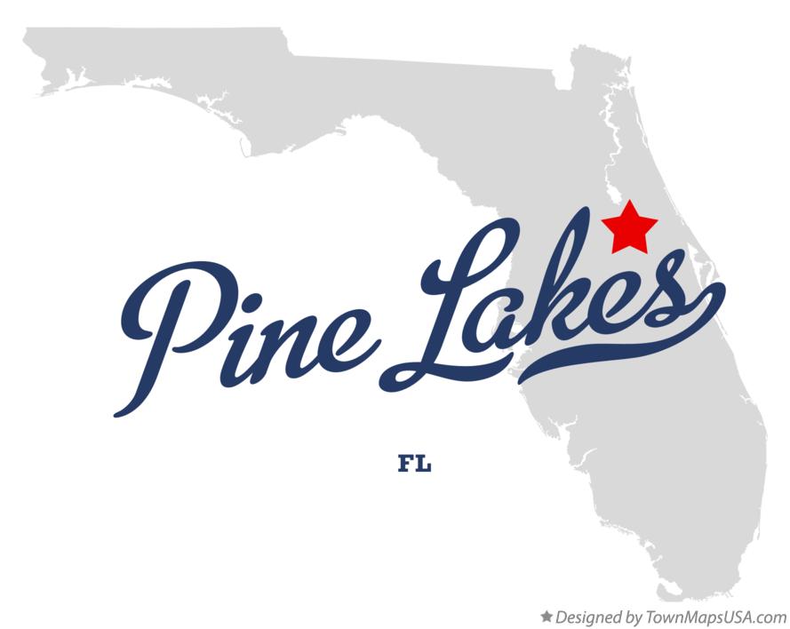 Map of Pine Lakes Florida FL