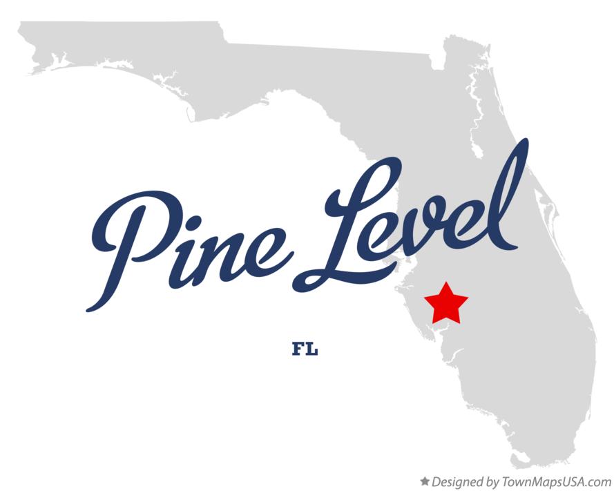 Map of Pine Level Florida FL