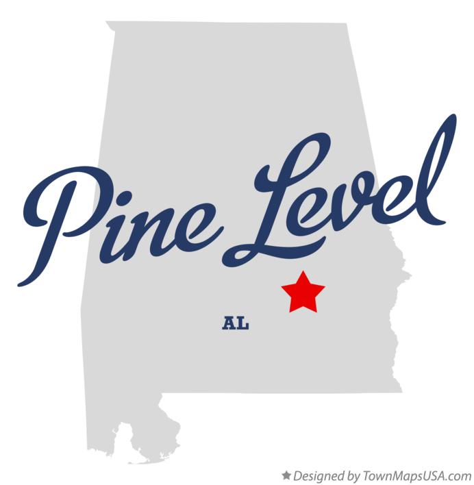 Map of Pine Level Alabama AL