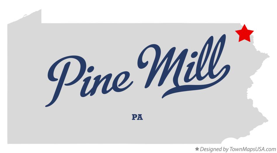 Map of Pine Mill Pennsylvania PA