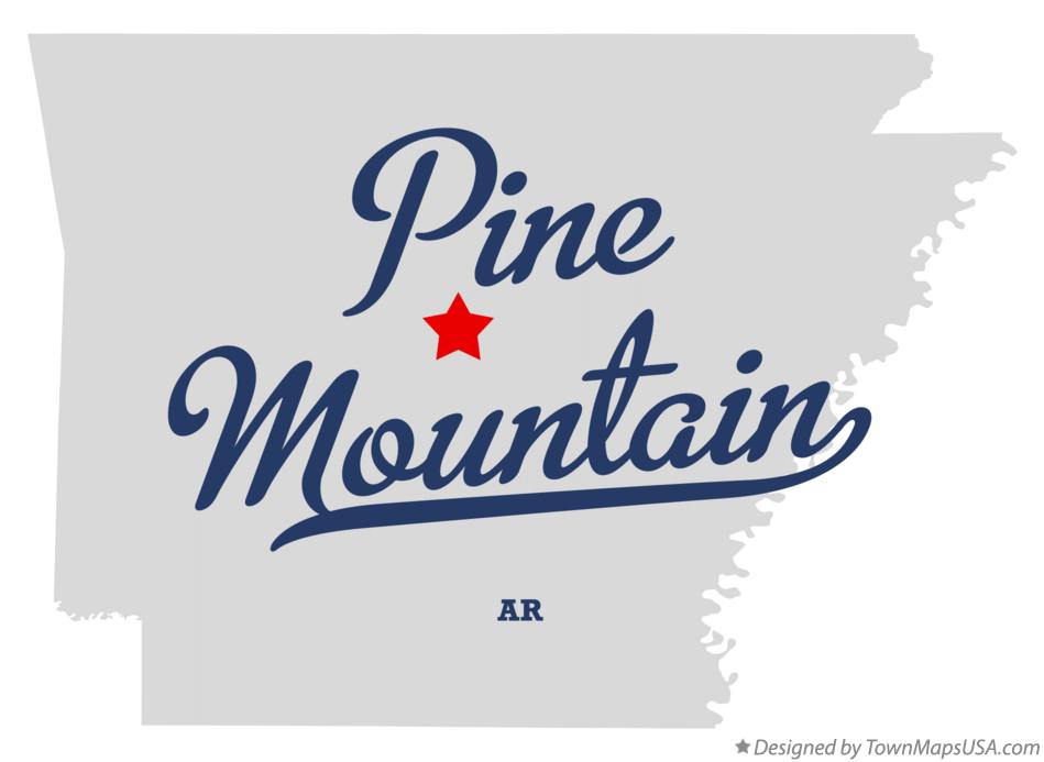 Map of Pine Mountain Arkansas AR