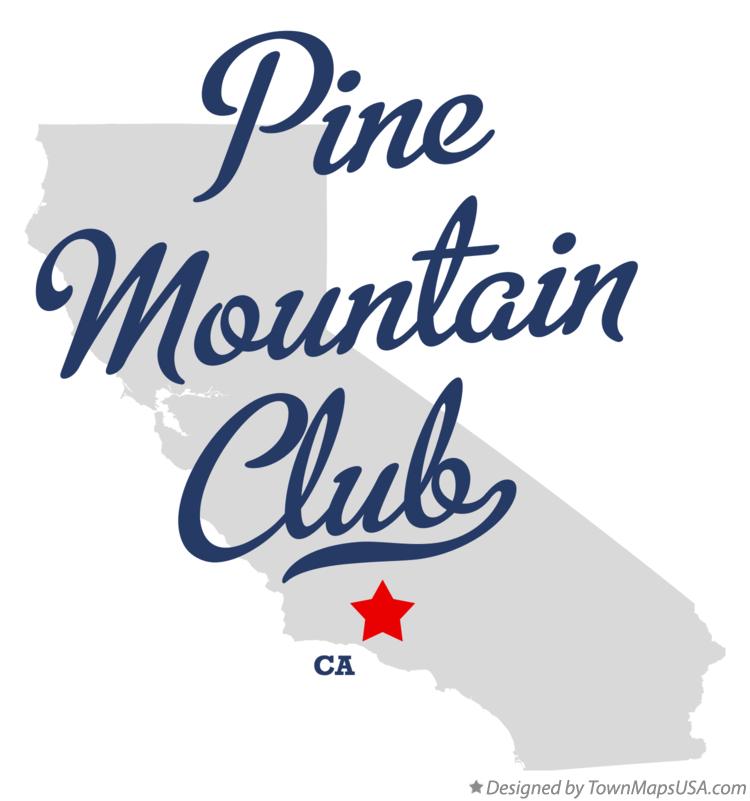 Map of Pine Mountain Club California CA