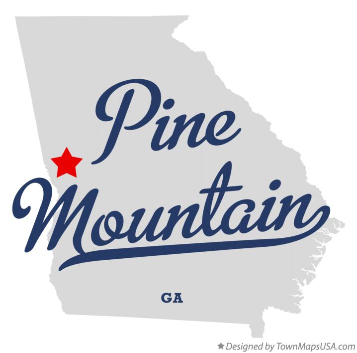 Map of Pine Mountain Georgia GA
