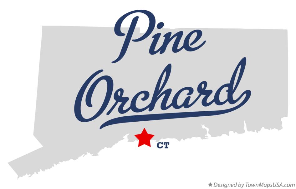 Map of Pine Orchard Connecticut CT