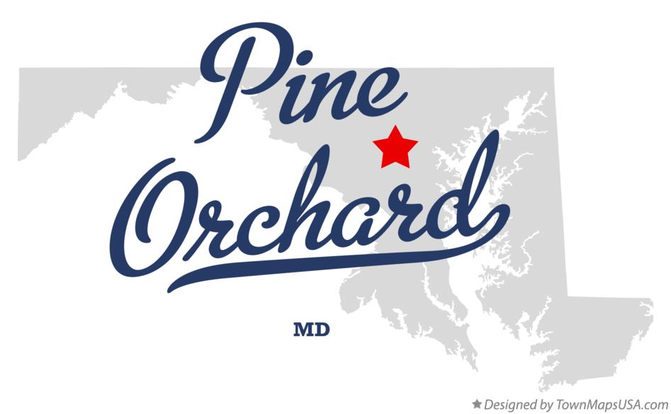 Map of Pine Orchard Maryland MD