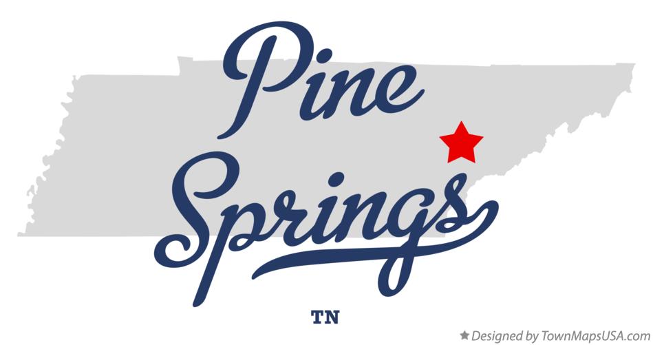 Map of Pine Springs Tennessee TN