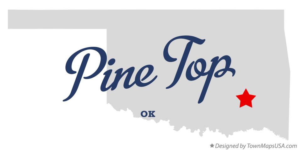 Map of Pine Top Oklahoma OK