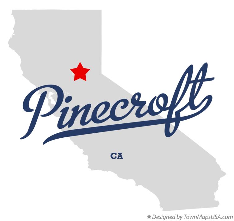 Map of Pinecroft California CA