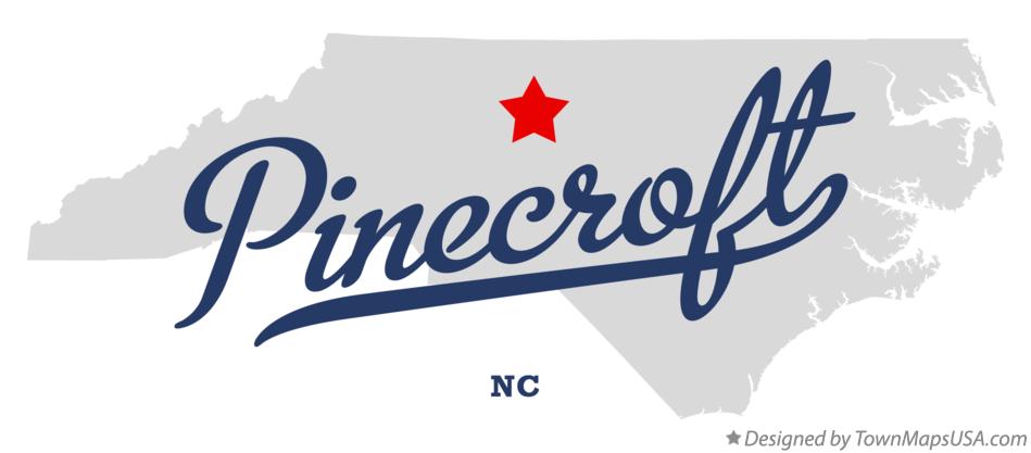 Map of Pinecroft North Carolina NC