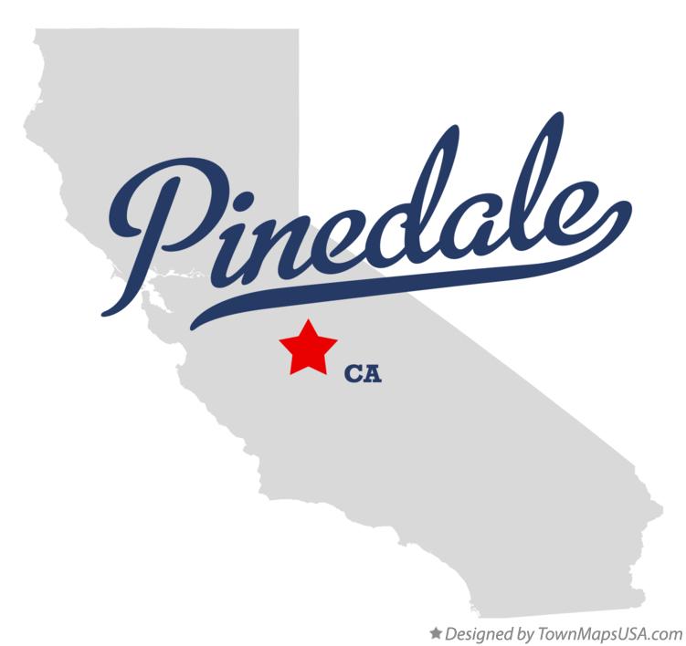 Map of Pinedale California CA