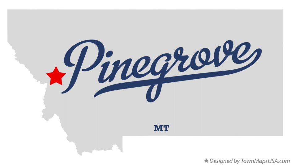 Map of Pinegrove Montana MT