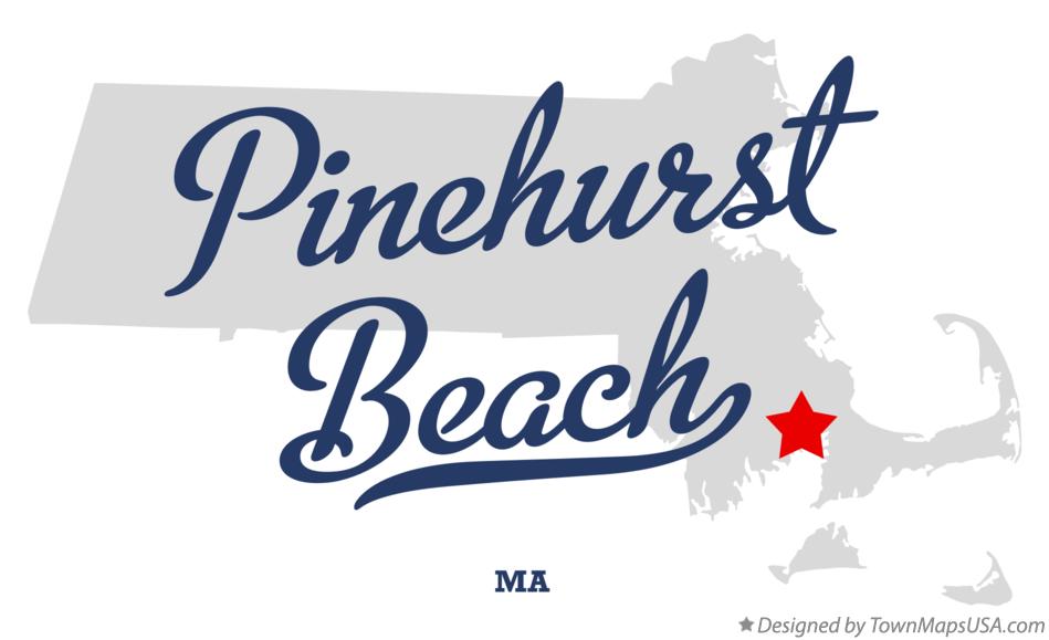Map of Pinehurst Beach Massachusetts MA