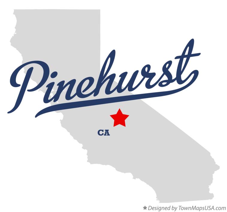 Map of Pinehurst California CA
