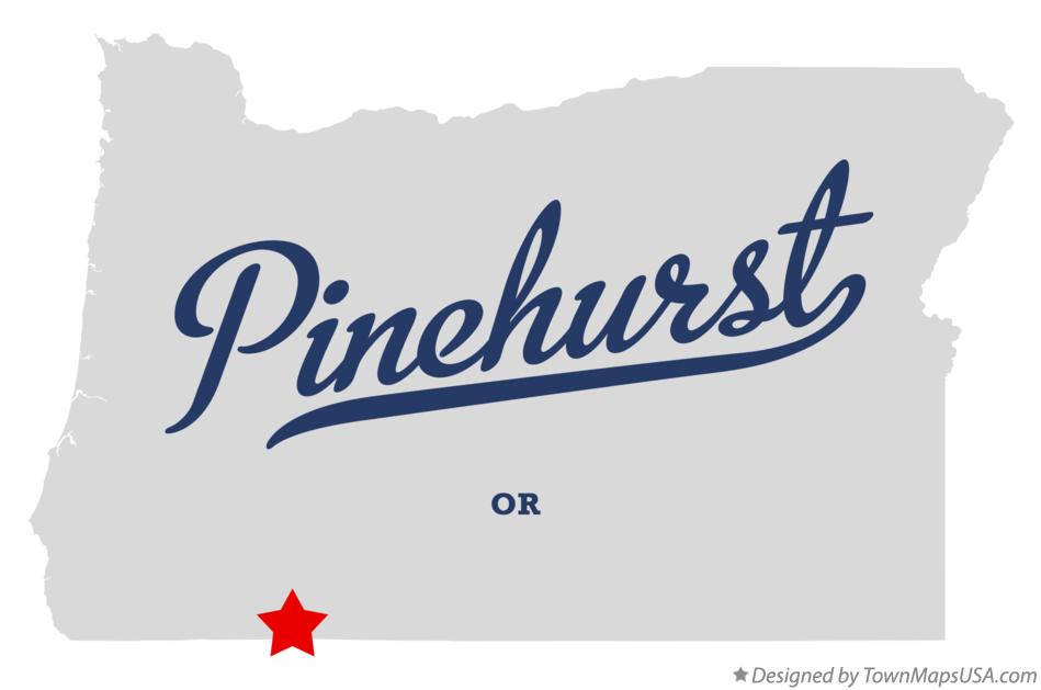 Map of Pinehurst Oregon OR