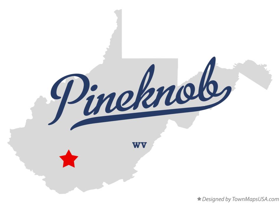 Map of Pineknob West Virginia WV