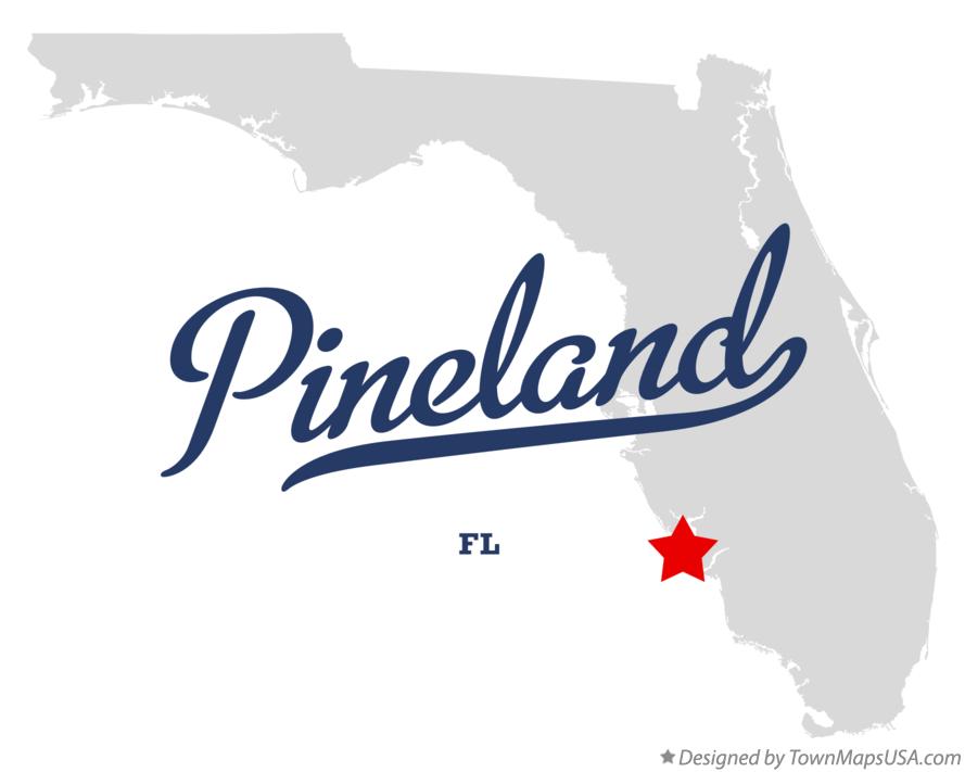 Map of Pineland Florida FL