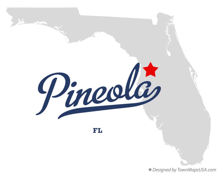 Map of Pineola Florida FL