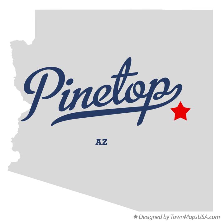 Map of Pinetop Arizona AZ