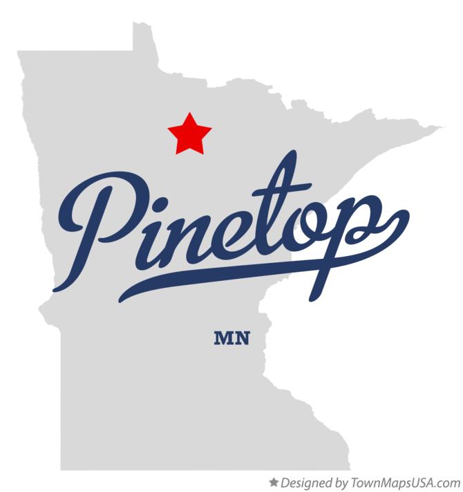 Map of Pinetop Minnesota MN