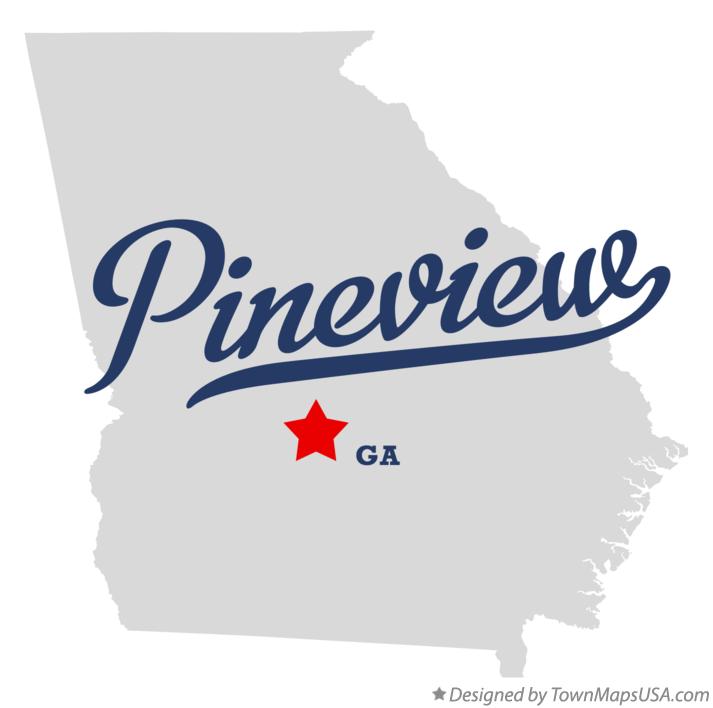Map of Pineview Georgia GA