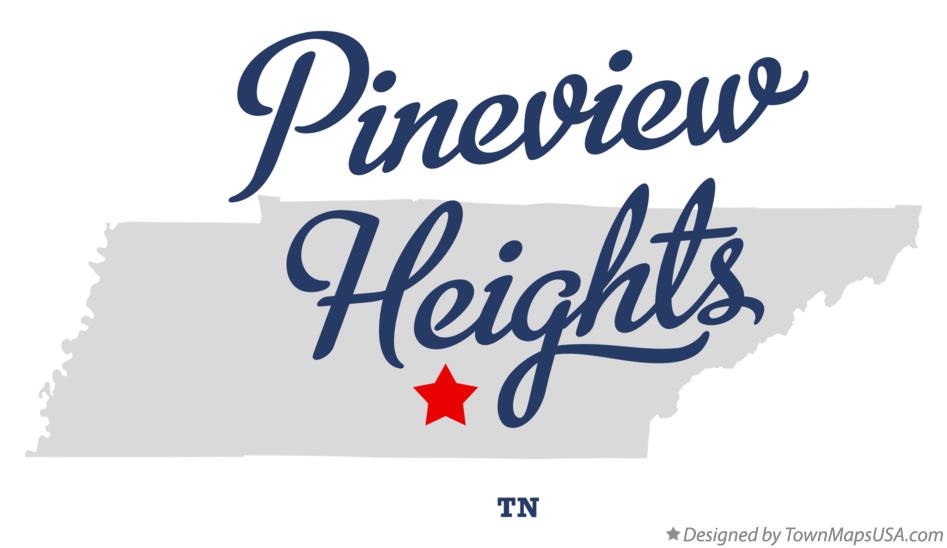Map of Pineview Heights Tennessee TN