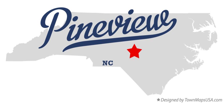 Map of Pineview North Carolina NC