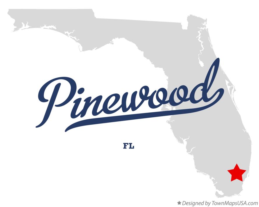Map of Pinewood Florida FL