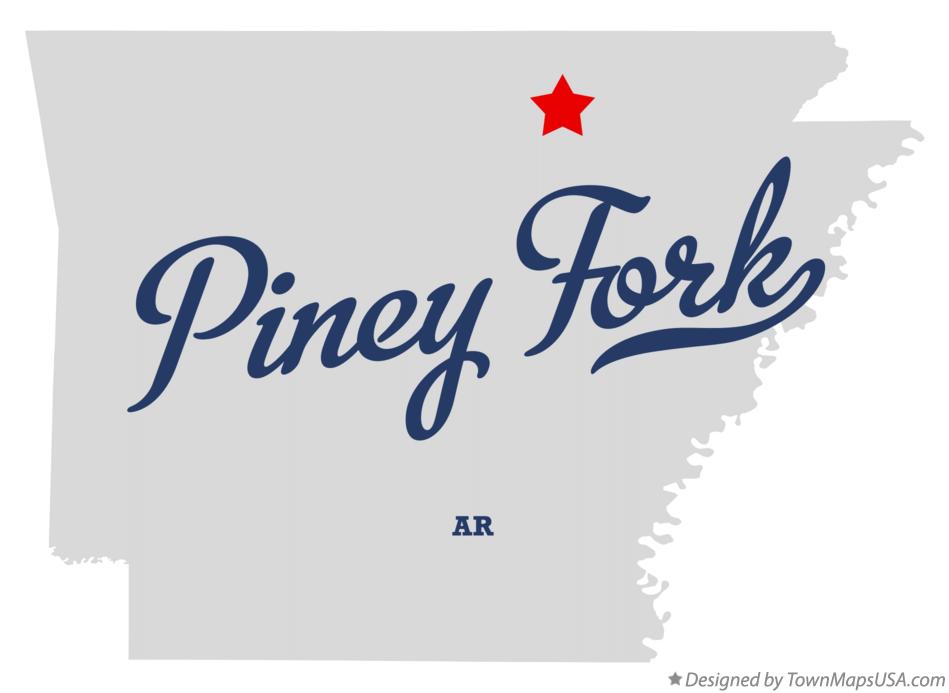 Map of Piney Fork Arkansas AR