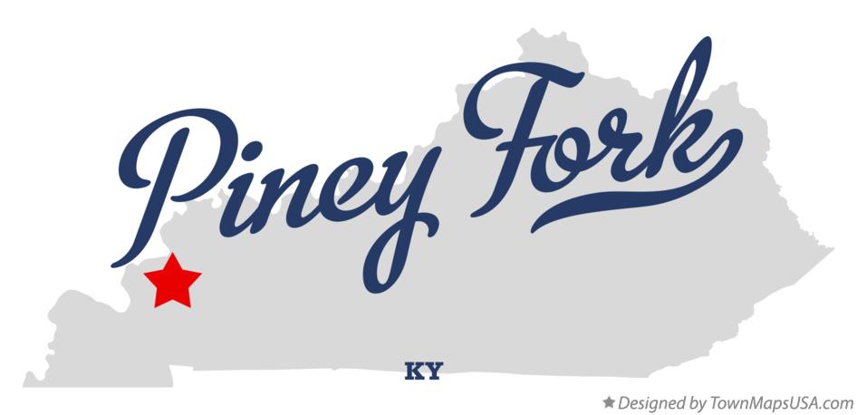 Map of Piney Fork Kentucky KY