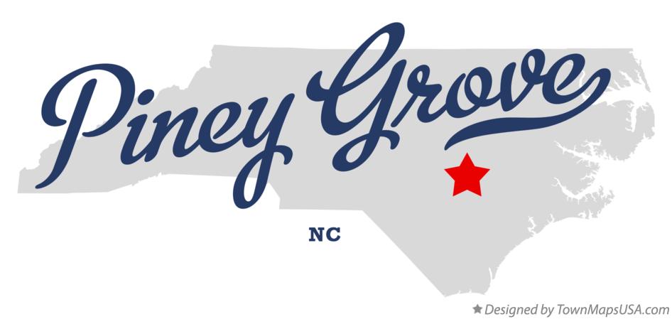 Map of Piney Grove North Carolina NC