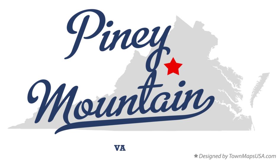 Map of Piney Mountain Virginia VA