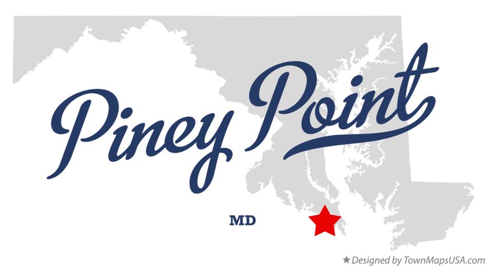 Map of Piney Point Maryland MD