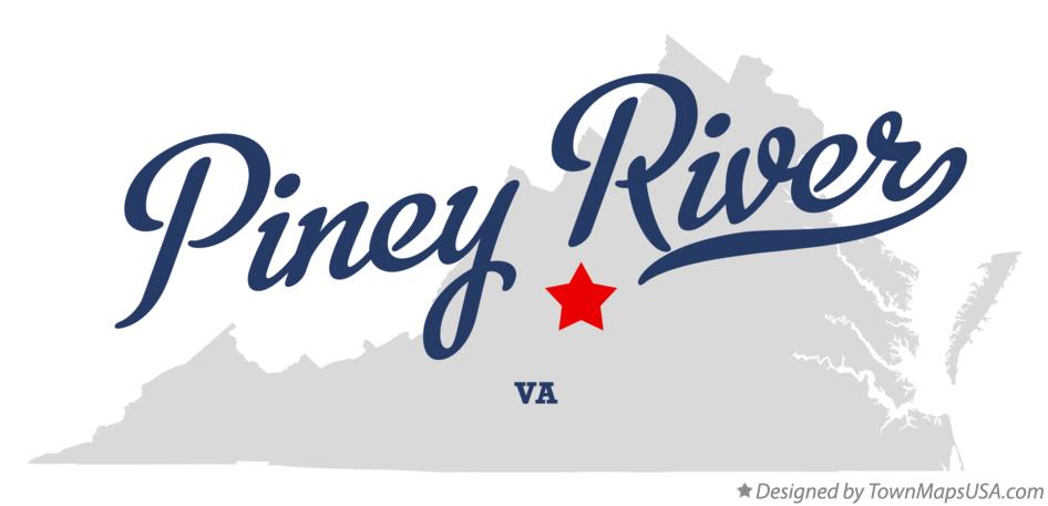 Map of Piney River Virginia VA