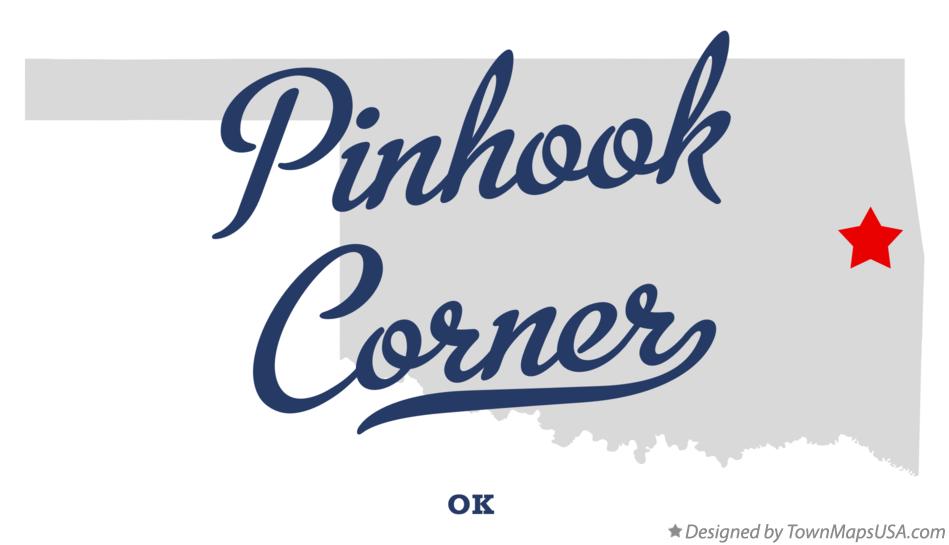 Map of Pinhook Corner Oklahoma OK