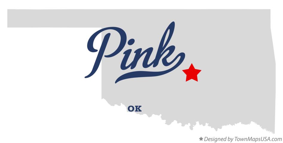 Map of Pink Oklahoma OK