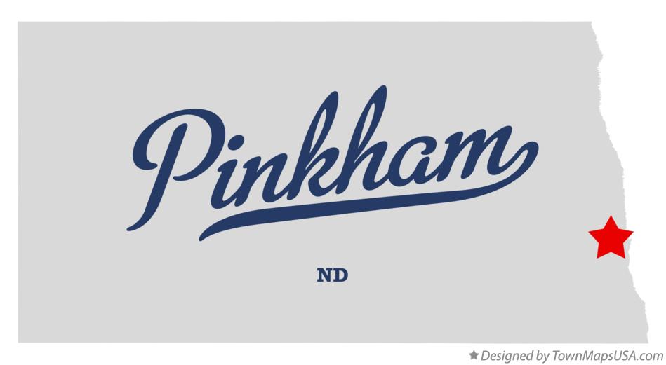 Map of Pinkham North Dakota ND
