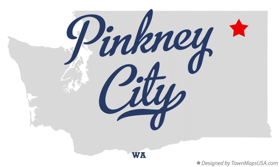 Map of Pinkney City Washington WA