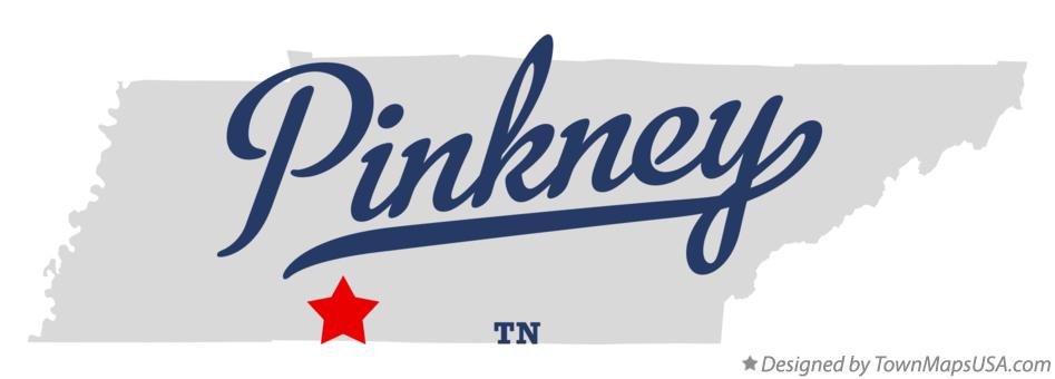 Map of Pinkney Tennessee TN